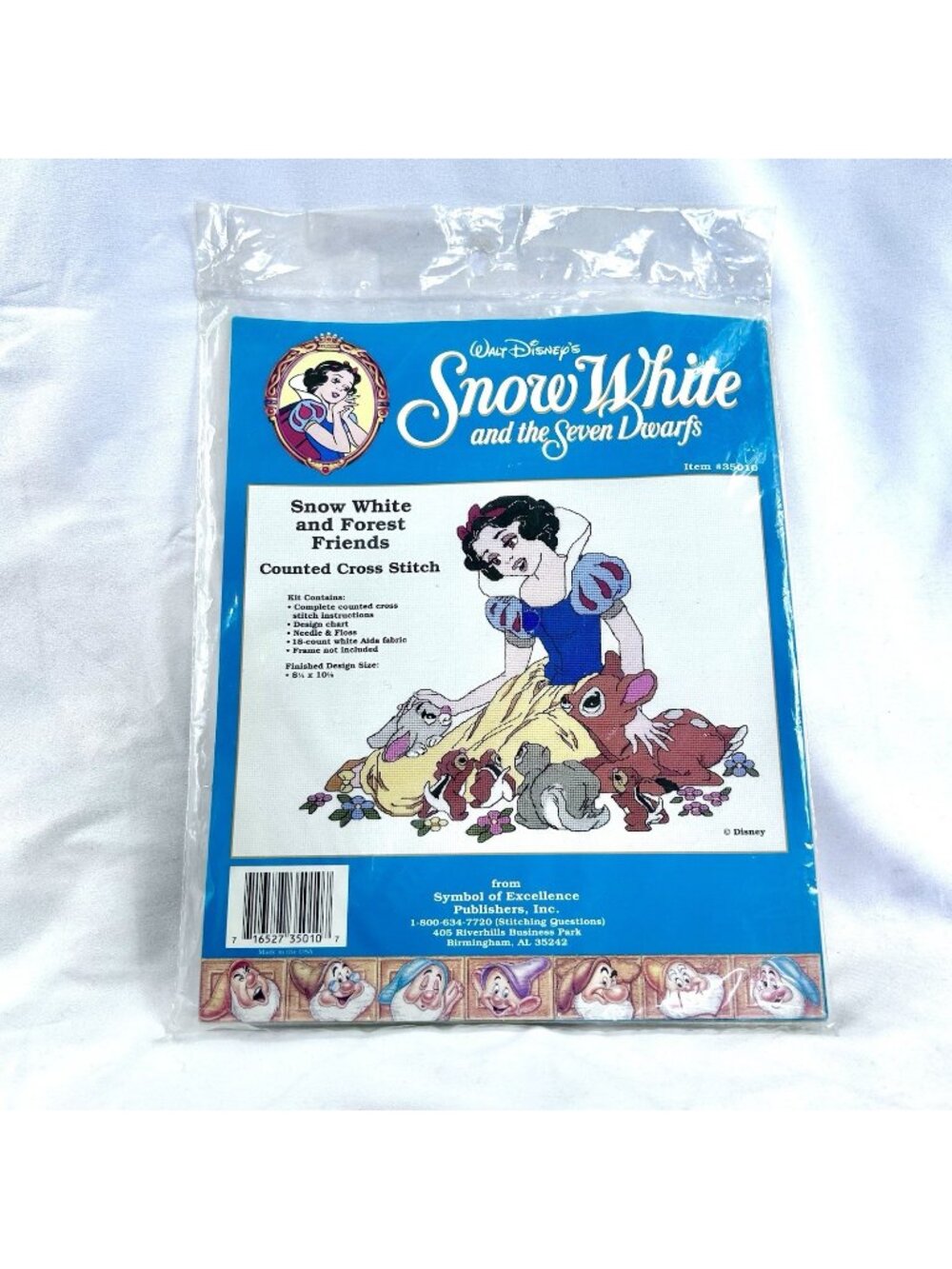 Disney Cross Stitch Pattern "Snow White and Forest Friends" #35010
